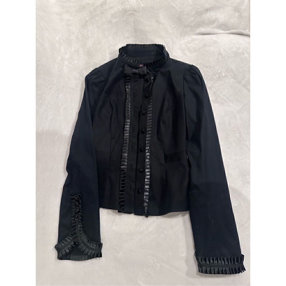 Betsey Johnson black jacket size 2 with bows